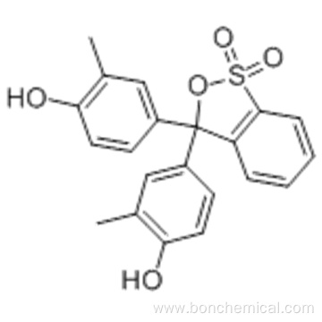 Phenol,4,4'-(1,1-dioxido-3H-2,1-benzoxathiol-3-ylidene)bis[2-methyl- CAS 1733-12-6